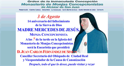 Desktop Screenshot of monjasconcepcionistasdealcazar.com
