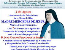 Tablet Screenshot of monjasconcepcionistasdealcazar.com
